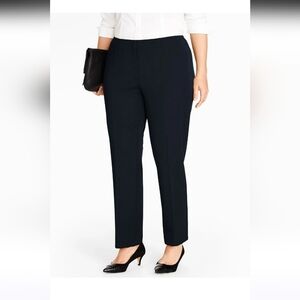 Talbots Classic Side Zip Pants Size 10 Black Effortless Polished Wear